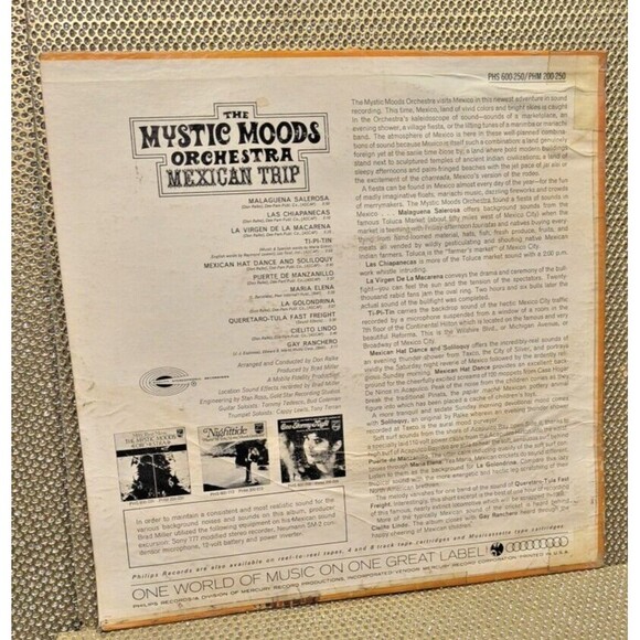 MYSTIC MOODS ORCHESTRA LP - Mexican Trip Vinyl Record LP Vintage Music - Picture 2 of 12